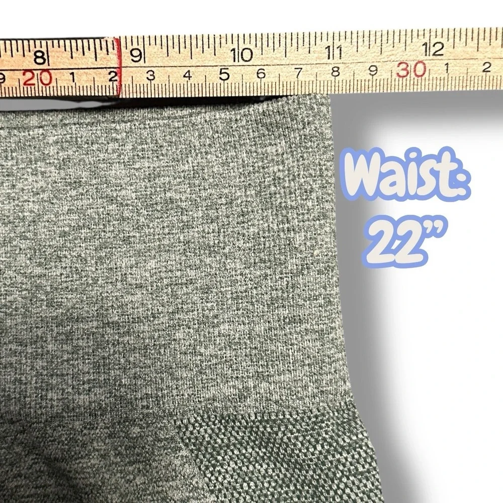 Gymshark Green Flex High‎ Waist Leggings S Athleisure Gym Yoga Workout - Picture 6 of 9